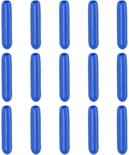 Dailygoods- Eindkappen 100 Pack - Rubber Eindkappen - Schroefdraad Protector - Bescherming tegen Roest - 2mm Binnenste Diameter - Blauw - Rubberen Doppen