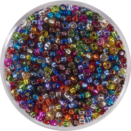 9660-844 Jap. Miyukirocailles - 2,2mm - Mix silverlined - 12 gram