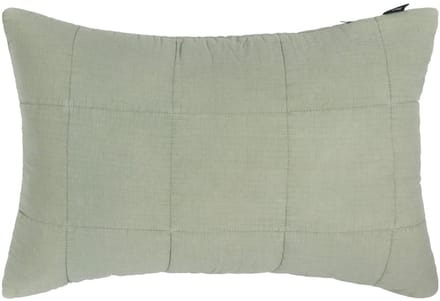 Linolux Kussenhoes Blocks Stonewashed Mineral Green 40x60