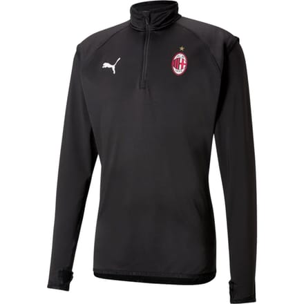 Puma AC Milan 2020-21 Zwart Warmup Voetbal Training Midlayer 758636 02