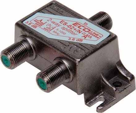 Kopp coax F-connector 2-weg verdeler kabelkeur