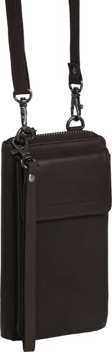 The Chesterfield Brand Malaga - Leren telefoontasje - Bruin