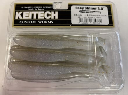 Keitech Easy Shiner 3.5 (9 cm) Softbait - 7 stuks Light Hitch 481T