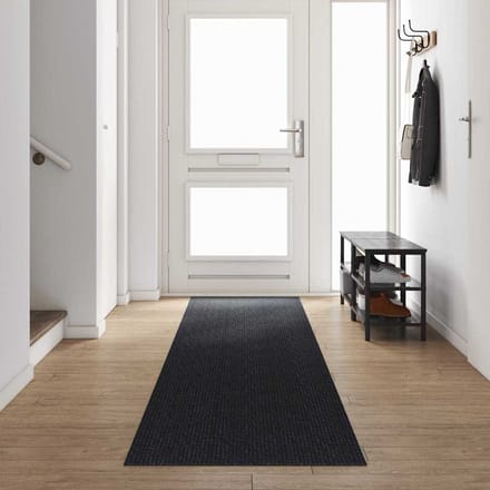 vidaXL - Tapijt - Loper - Antraciet - 80 - x - 500 - cm - Stof