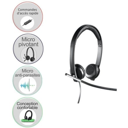 Logitech H650e USB-headset, Bekabelde PC-headset, stereo