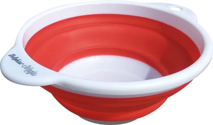 Opvouwbare - Emmer - 4 Liter - Delphin - Rood - Campingemmer