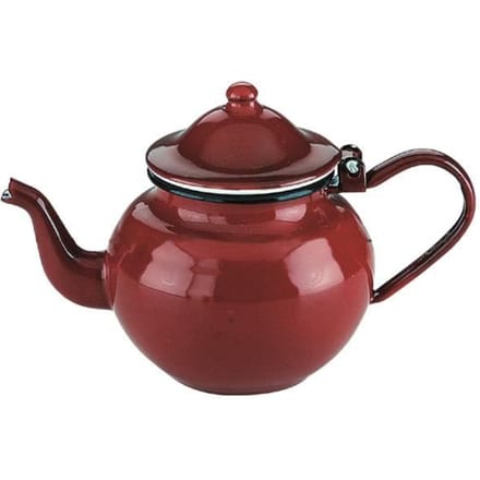 Théière - IBILI - 910370 - Acier émaillé vitifié - Rouge - 0,75 l - Compatible lave-vaisselle