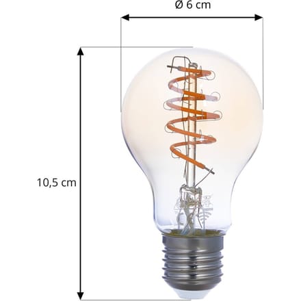 LUUMR Smart LED lamp A60 E27 amber 4,9W Tuya WLAN