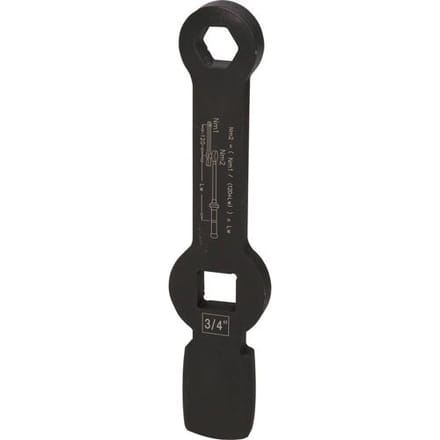 KS Tools 517.0926 3/4 slag-zeskant-sleutel met 2 slagvlakken, 26 mm
