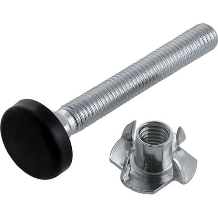 Toolstation Meubelstelbout met inslagmoer M10x80mm (2 Stuks)