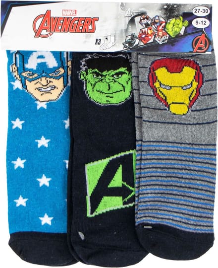MARVEL AVENGERS SOKKEN - 3 PAAR SOKKEN - MAAT 23-26