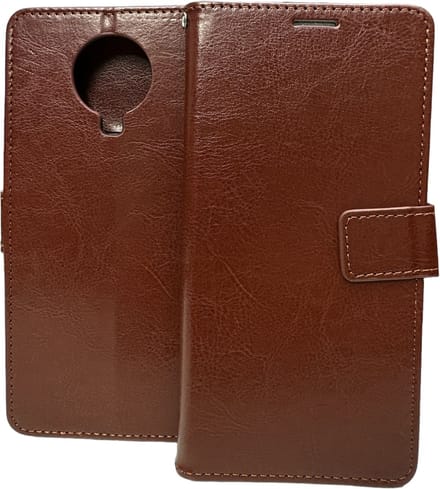 Bookcase Geschikt voor: Nokia G10 / G20 - Bruin - portemonnee hoesje