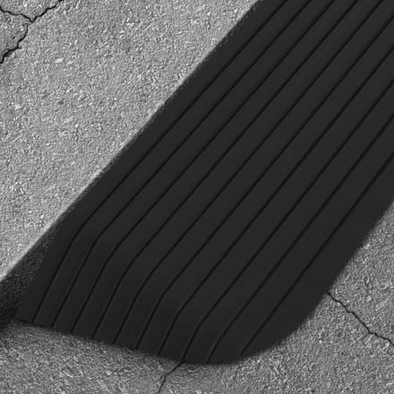 vidaXL - Drempelhulp - 110x32x3,8 - cm - rubber