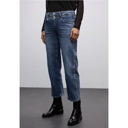 Straight Legs jeans met tape