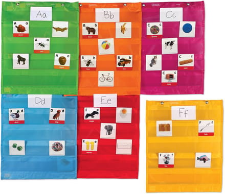 Learning Resources Magnetische hangtas met transparante pockets (6 stuks) - 4+