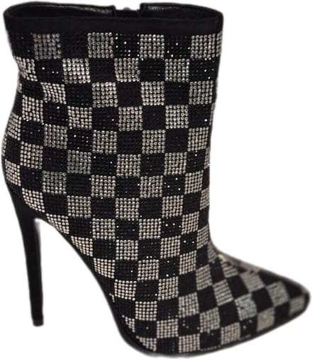 RUON- ENKELLAARSJE MET MARCESITEINLEG-NAALDHAK-BLACK-36