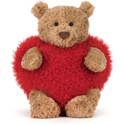Jellycat knuffel Bartholomew Bear Heartthrob Medium