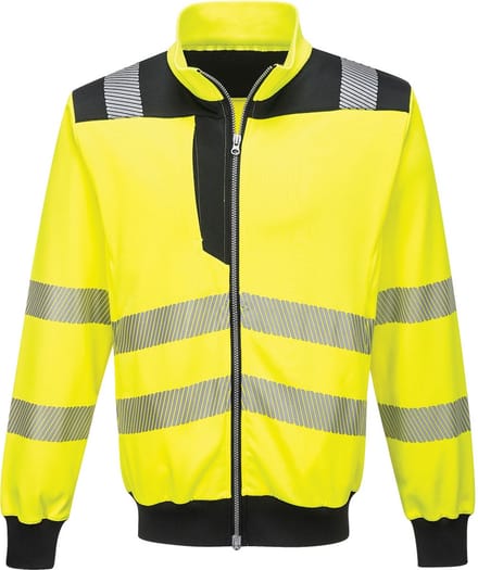 PW370 - PW3 Hi-Vis Sweatshirt Geel/zwart maat M