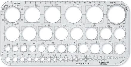 STAEDTLER - cirkelsjabloon 576 01 F - 1-36 mm