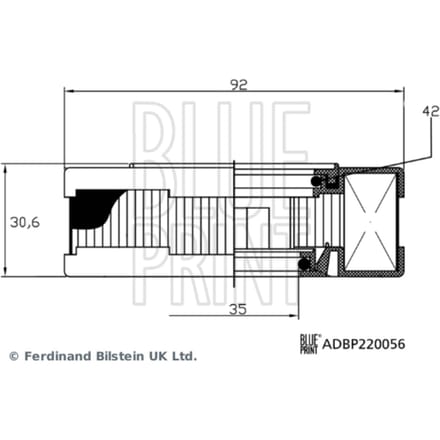 Carterontluchtingsfilter  BLUE PRINT ADBP220056
