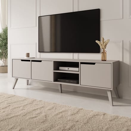Meubella - Nido - TV-Meubel - Beige - 180x40x55 cm