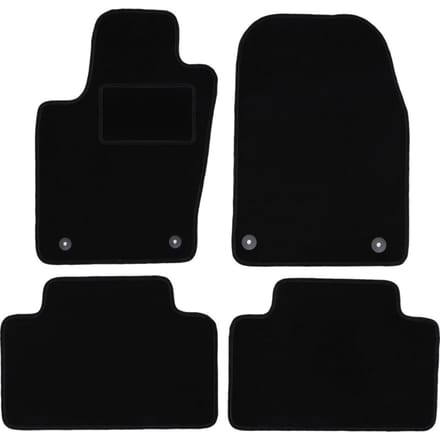 Zwarte velours vloermatten voor: Dodge Durango III FL SUV (2013-2020)