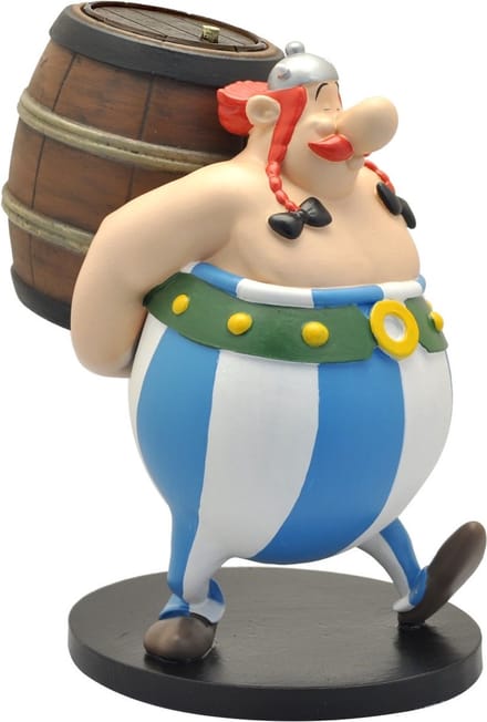 Asterix Beeld Obelix met zijn Ton 19 cm