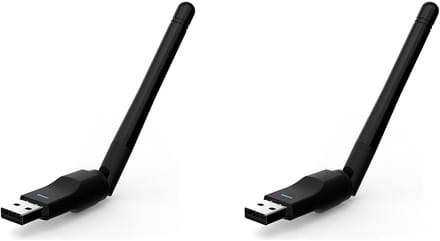 Draadloze Wifi Ontvanger - USB Wifi Adapter - Internet Verbinding - Externe Antenne - 150 Mbps - Zwart