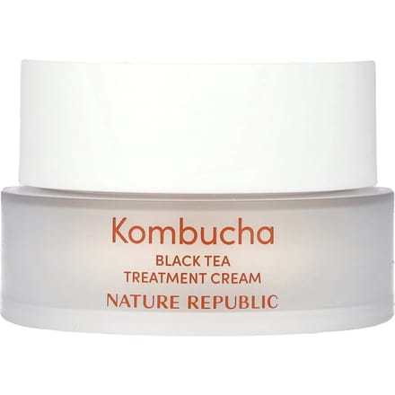 Nature Republic, Kombucha Black Tea, Treatment Cream 70%, 1.69 fl oz (50 ml) white