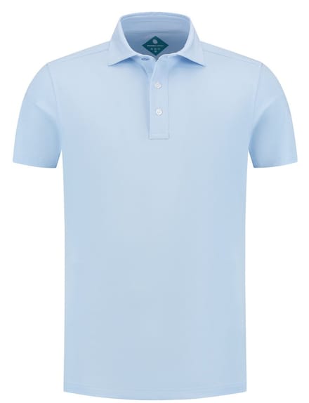 District Indigo - Polo Korte mouw - Heren - L - Licht blauw - Polyester - 7.41.400.780
