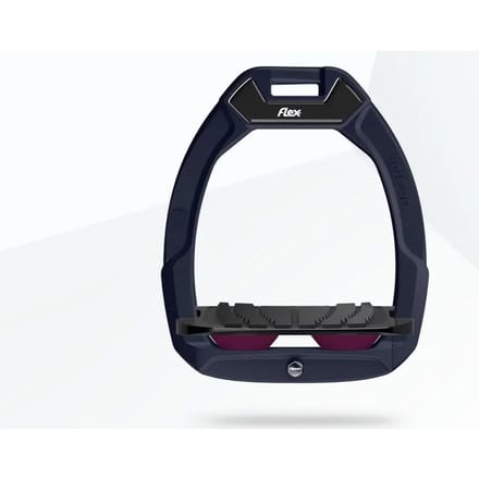 Veiligheidsstijgbeugels Rood/Zwart/Paars met Grip Flex-On Safe-On