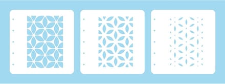 LCSF001 Layered combi stencil set (set of 3) Flower