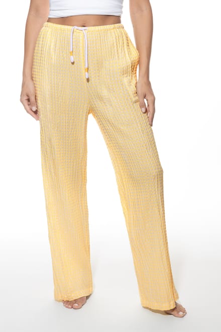 Lange broek Serie Vichy Dream Lemon Butterfly