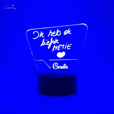 [Nice Little Things] - Gepersonaliseerde RGB LEDlamp - Tekenen met Licht - Tekstballon