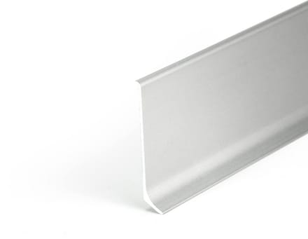 Aluminium Plint 100mm Hoog - Zilver Geanodiseerd - 10 Meter Set