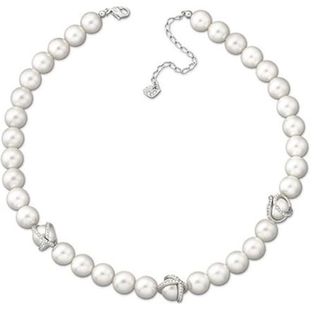 Collier Perle Minimaliste Haut de Gamme Swarovski Femme collier Blanc 1179752 Box (Random Color) white