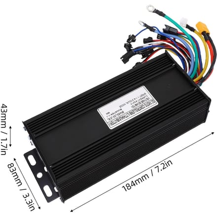 40A Elektrische Scooter Controller Sinusgolf 3 Modus Controller voor 1500W 2000W Borstelloze Motor black