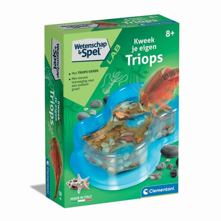 Clementoni Wetenschap & Spel - Kweek je eigen Triops - Experimenteerdoos - Educatief Speelgoed 8+ Jaar