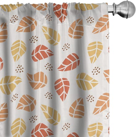 ABAKUHAUS Herfstgordijnen – 2x75x225 cm – Microfiber, halfdonker