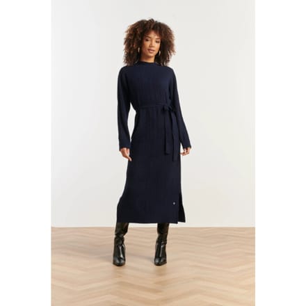 Smashed Lemon Damesgebreide maxi jurk |