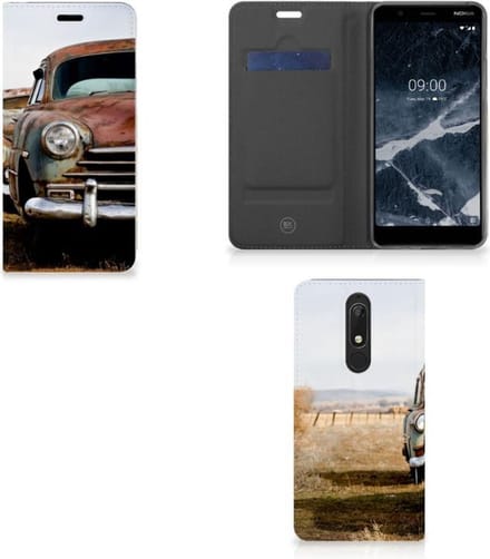 Nokia 5.1 (2018) Stand Case Vintage Auto