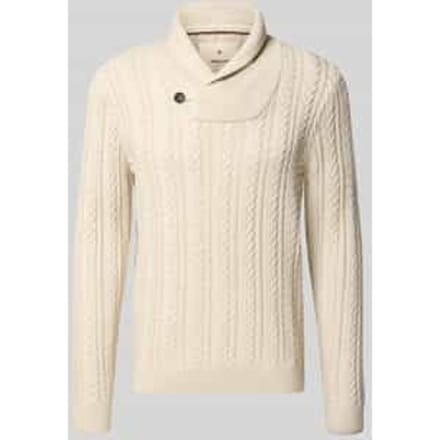 JACK&JONES - JPRBLUSEAN KNIT CABLE SHAWL NECK - Heren - Gebreide truien