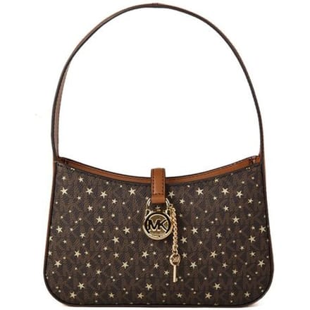 Michael Kors Bruine Stof Handtas