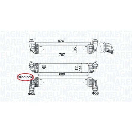 Intercooler MAGNETI MARELLI 351319205850