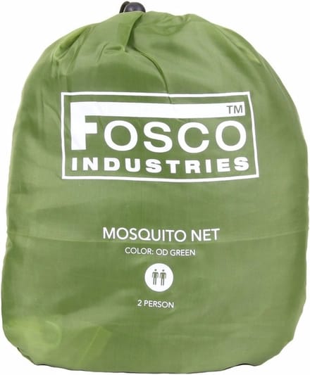 Fosco Muggennet - groen - polyester - D50 cm / H230 cm - 2 personen - klamboe - muskietennet