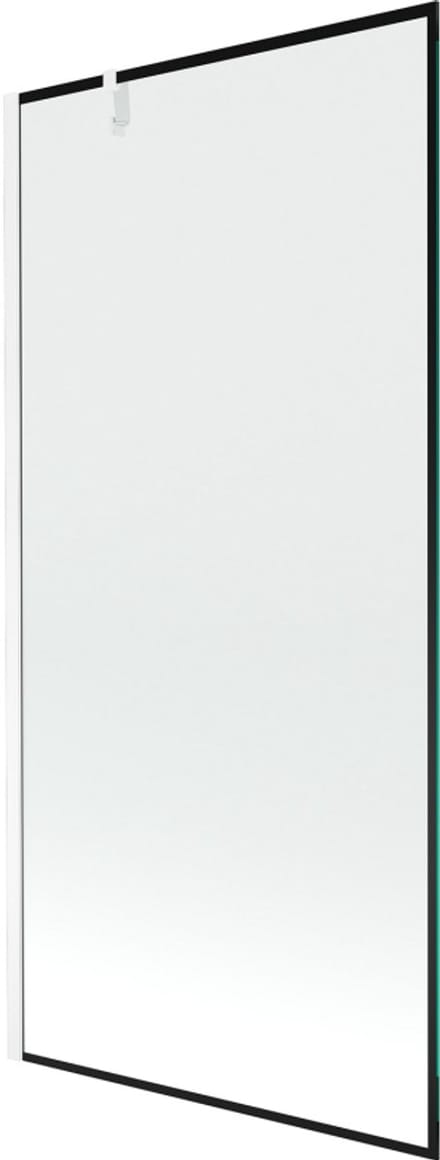 Mexen Next 1-vleugelige douchewand 90 x 150 , zwart frame, wit - 895-090-000-00-70-20