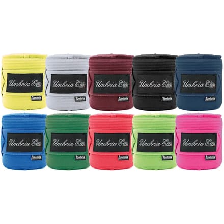 Elastische werkbanden voor paarden van fleece Umbria Equitazione (x4)