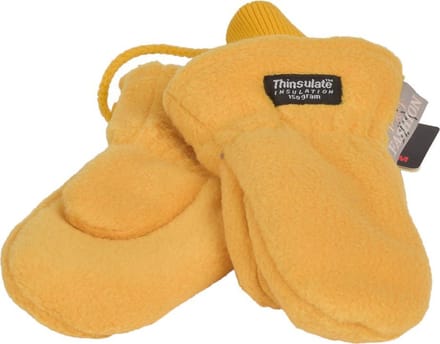 P&T Wanten Kinderen met Koordje - Fleece - Thinsulate - Oker - 2j