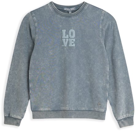 4PRESIDENT Sweater meisjes - Mid Acid grey - Maat 128 - Meisjes trui
