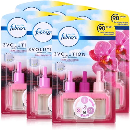 Ambi Pur 3volution – Electric Refill Thai Orchidee - 6 stuks